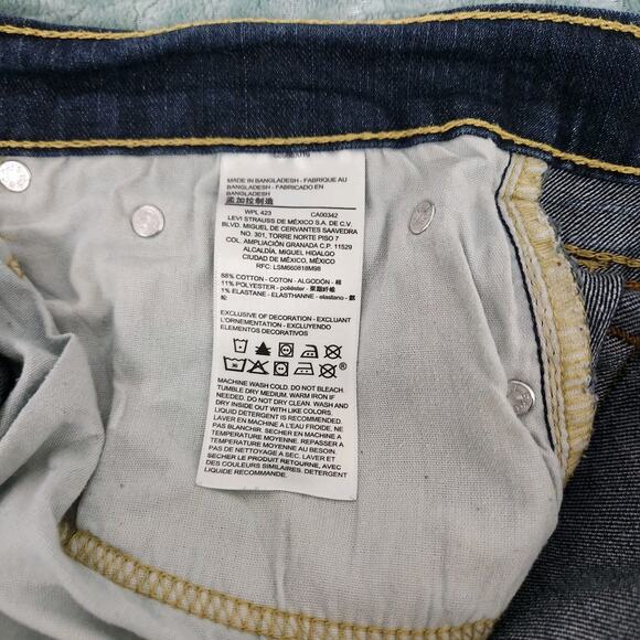 Signature Levi's Strauss S51 Straight Fit Blue Jeans 40 × 32 - Picture 6 of 7